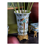 Ваза из фарфора с бронзовыми элементами Tropical Garden варинант исполнения - 8 | Loft Concept в Твери