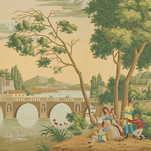 Обои ручная роспись Views of Italy Crepuscule