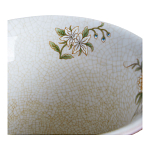 Ваза из голубого фарфора с бронзовыми элементами Blue Garden варинант исполнения - 3 | Loft Concept в Твери