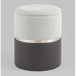 Пуф Mauldine с ящиком серо-черный с экокожей варинант исполнения - 1 | Loft Concept в Твери