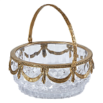 Корзиночка из прозрачного стекла с бронзовой ручкой Eden Garden варинант исполнения - 1 | Loft Concept в Твери