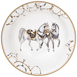 Сервиз обеденный из фарфора с изображением лошадей на 6 персон 23 предмета Porcelain Horse Set варинант исполнения - 6 | Loft Concept в Твери