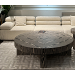 Столик журнальный круглый с полосатым узором Zebroids варинант исполнения - 5 | Loft Concept в Твери