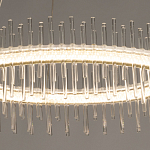 Люстра круглая с прозрачными стеклянными трубками 51 см Nembus варинант исполнения - 5 | Loft Concept в Твери