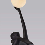 Торшер черная статуэтка Девушка Girl Carries Light Balls варинант исполнения - 1 | Loft Concept в Твери