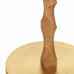 Торшер с цилиндрическим тканевым абажуром на каркасе волнистой формы Rotation варинант исполнения - 2 | Loft Concept в Твери