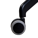 Стул с мягкой бежевой обивкой из велюра и подъемно-поворотным механизмом на черных колесиках Harper Beige варинант исполнения - 6 | Loft Concept в Твери