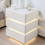 Умная прикроватная тумба с беспроводной зарядкой и подсветкой Smart Bedside Table варинант исполнения - 4 | Loft Concept в Твери