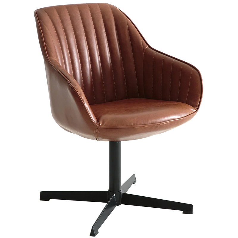 Вращающееся кресло Aled Chair Коричневый Черный Вращающееся кресло Aled Chair Коричневый Черный в Твери | Loft Concept