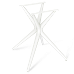 Стол обеденный с круглой столешницей из керамики на четырех белых ножках Sand Ceramics варинант исполнения - 5 | Loft Concept в Твери