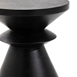 Черный приставной столик из массива AMORPHOUS варинант исполнения - 2 | Loft Concept в Твери