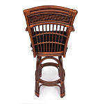 Барный стул из ротанга Eloise коричневый варинант исполнения - 4 | Loft Concept в Твери