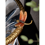 Чаша из прозрачного стекла с бронзовым рельефным ободком Eden Garden варинант исполнения - 6 | Loft Concept в Твери