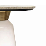 Кофейный столик с прозрачным основанием и столешницей с мраморным узором Transparent Base варинант исполнения - 2 | Loft Concept в Твери