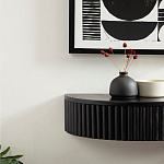 Прикроватный подвесной столик с ящиком черный Bedside Hanging Table варинант исполнения - 5 | Loft Concept в Твери