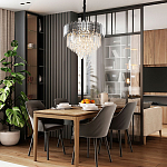 Люстра с хрустальным декором Luxxu Crystal Chrome Chandelier варинант исполнения - 3 | Loft Concept в Твери