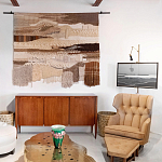 Тканый вручную монументальный настенный гобелен Earth Flow варинант исполнения - 4 | Loft Concept в Твери