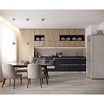 Прямая кухня с фасадом под дерево Maurice Kitchen Set варинант исполнения - 3 | Loft Concept в Твери