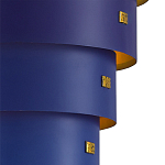 Подвесной светильник фигурный синий из 4-х широких колец Alternating Rings варинант исполнения - 2 | Loft Concept в Твери