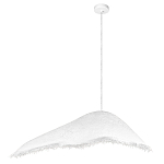 Подвесной светильник с асимметричным волнообразным абажуром и фактурной бахромой по краю Tactile Line варинант исполнения - 12 | Loft Concept в Твери