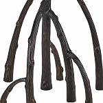 Торшер с цилиндрическим абажуром на каркасе в виде корня растения Curling Light варинант исполнения - 3 | Loft Concept в Твери