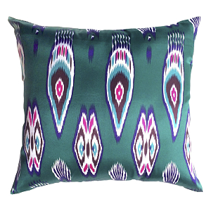 Подушка Bright Ikat Emerald