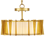 Потолочный светильник круглый с каркасом в форме треугольников и тканевым абажуром Brutal Light варинант исполнения - 1 | Loft Concept в Твери