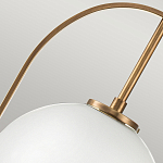 Подвесной светильник с белым плафоном в форме шара в арочной подвеске Hinkley варинант исполнения - 17 | Loft Concept в Твери