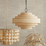 Люстра с каскадом из круглых декоративных элементов Texture Discs варинант исполнения - 4 | Loft Concept в Твери