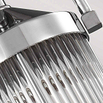 Подвесной светильник цвета хром с рифленым стеклянным цилиндрическим плафоном в современном стиле Feiss варинант исполнения - 5 | Loft Concept в Твери