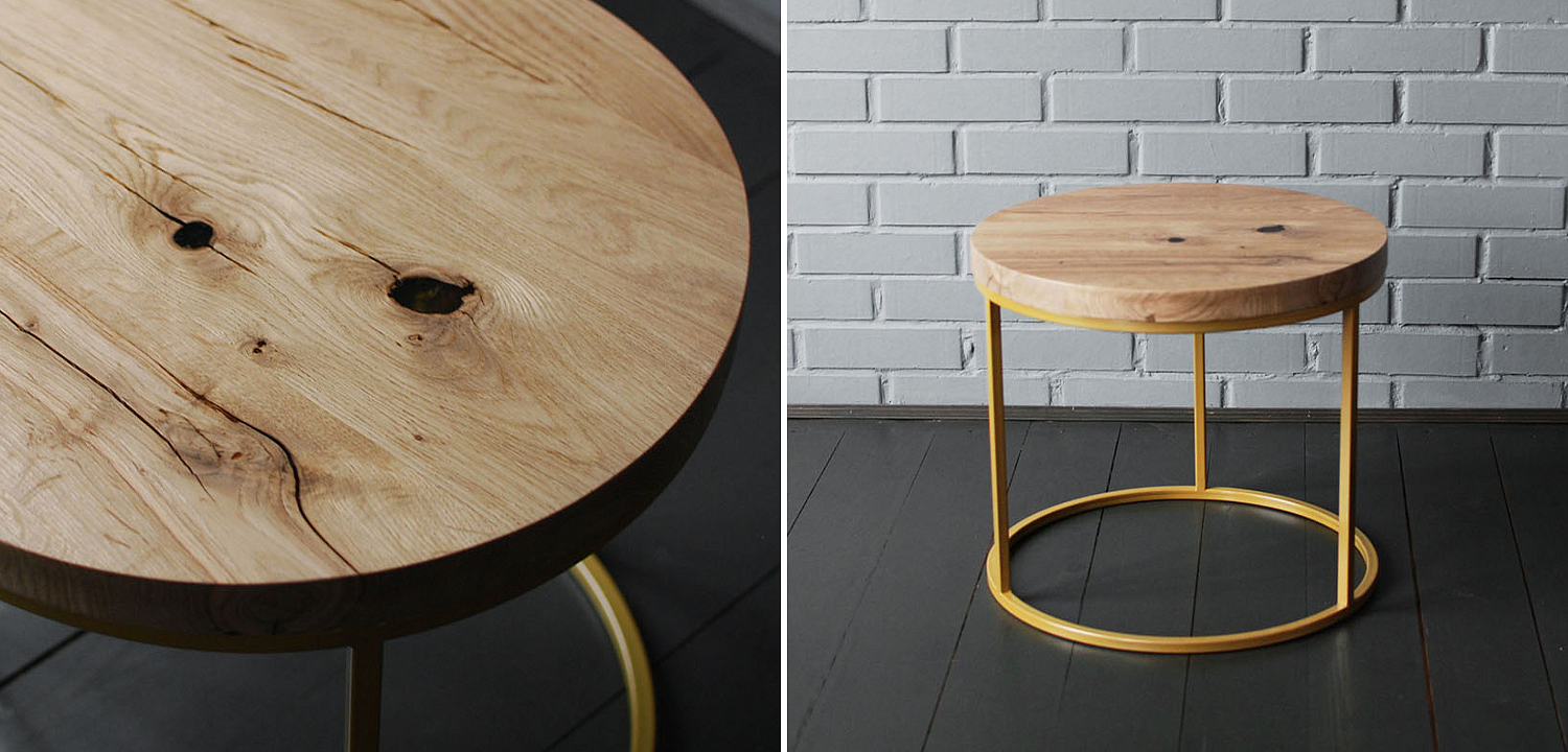 Кофейный стол Beck Industrial Metal Rust Coffee Table - Loft-Concept в Твери