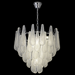 Люстра с подвесками из рифленного стекла в форме капель Textured Glass Chandelier варинант исполнения - 16 | Loft Concept в Твери