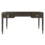 Письменный стол Elsa Dreams Walnut Шпон дерево с двумя ящиками варинант исполнения - 5 | Loft Concept в Твери