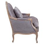 Кресло Ava Classical Armchair brown and grey velour варинант исполнения - 2 | Loft Concept в Твери