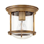 Потолочный светильник для ванных комнат с цилиндрическим стеклянным плафоном и одной лампой Hinkley варинант исполнения - 5 | Loft Concept в Твери