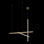 Люстра с 3-мя  пересекающимися цилиндрическими плафонами на тонких тросах Trumpet tube варинант исполнения - 3 | Loft Concept в Твери