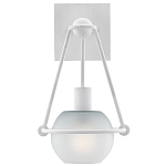 Бра белое с матовым стеклянным плафоном в форме шара White Lighthouse варинант исполнения - 2 | Loft Concept в Твери