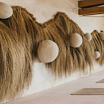 Большая дизайнерская Инсталляция из соломы RAFFIA Installation  варинант исполнения - 4 | Loft Concept в Твери