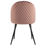 Мягкий стул в велюре пыльно-розового цвета Miruna Chair варинант исполнения - 3 | Loft Concept в Твери