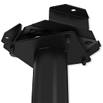 Барный стул вращающийся со спинкой и подлокотниками Douglas Rhombus Черный Велюр варинант исполнения - 7 | Loft Concept в Твери