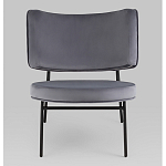 Мини-кресло District Lounge велюр серый варинант исполнения - 4 | Loft Concept в Твери