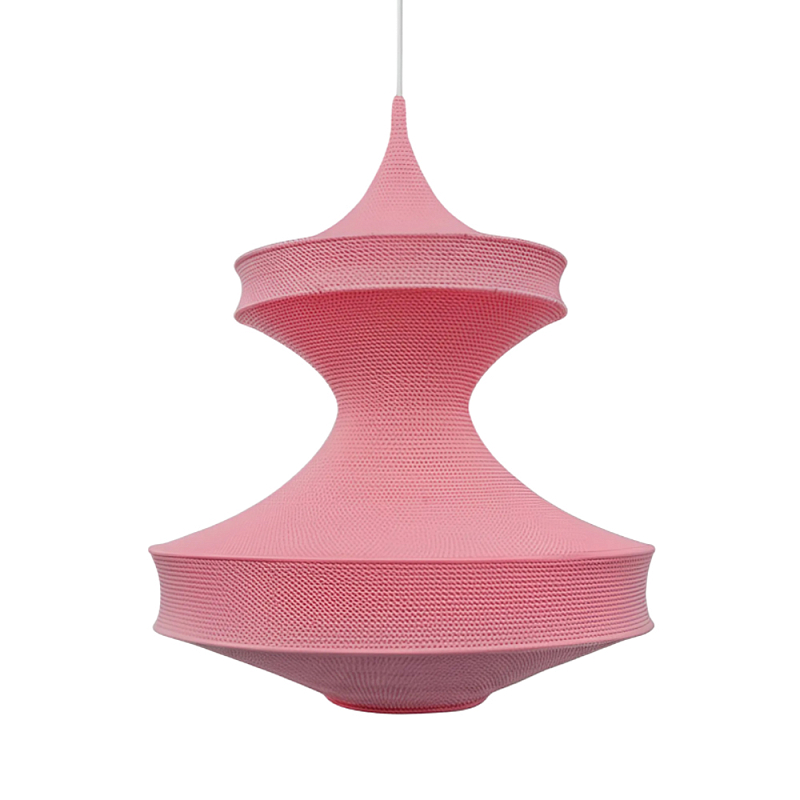 Подвесной вязаный розовый светильник «Моника» Розовый в Твери | Loft Concept 