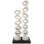 Белые тотемы природной формы Большой напольный Арт-объект Vega   варинант исполнения - 1 | Loft Concept в Твери