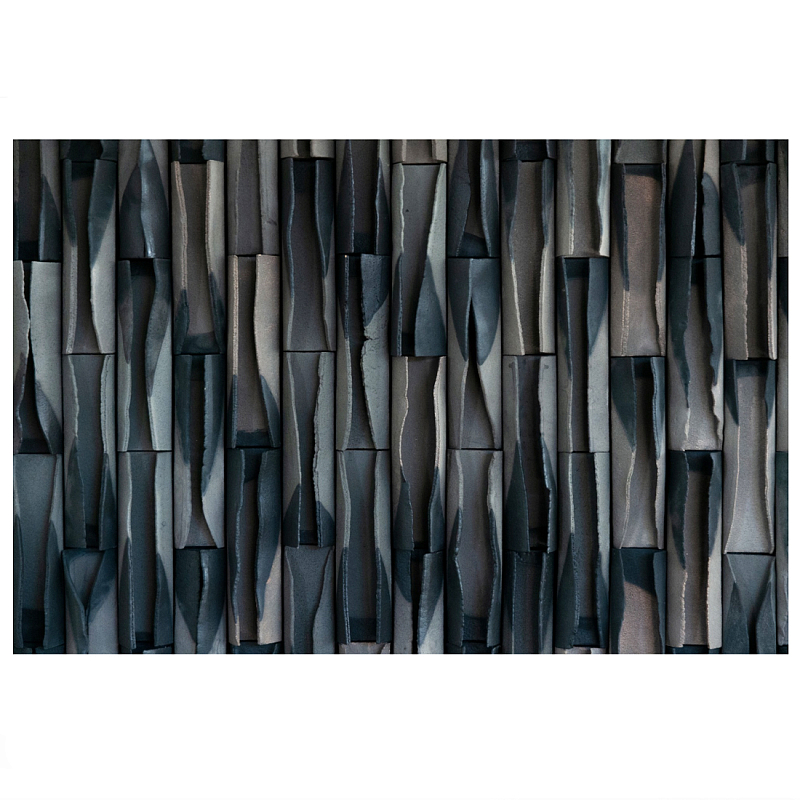 Современное Объемное Панно на стену Horizontal rhythmic waves Серый бетон в Твери | Loft Concept 