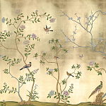 Обои ручная роспись Badminton Deep Rich Gold gilded paper варинант исполнения - 1 | Loft Concept в Твери