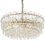 Круглая многоярусная люстра с хрустальным декором Cascade Waterfall Chandelier 18 варинант исполнения - 1 | Loft Concept в Твери