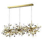 Люстра подвесная из трех частей с металлическими круглыми элементами Terzani Argent варинант исполнения - 2 | Loft Concept в Твери