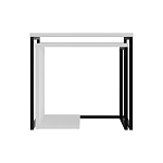 Комплект из 2-х приставных столов белого цвета из дерева ZIGOSH WHITE варинант исполнения - 1 | Loft Concept в Твери