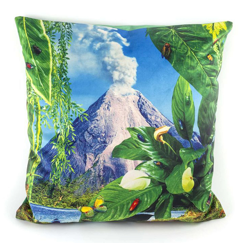 Подушка Seletti Volcano Toiletpaper Зеленый Голубой Серый Подушка Seletti Volcano Toiletpaper Зеленый Голубой Серый в Твери | Loft Concept