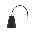 Торшер с изогнутым корпусом на бетонном основании Black Portland варинант исполнения - 1 | Loft Concept в Твери